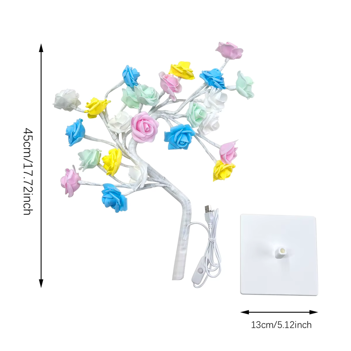 Lampara Arbol de Rosas